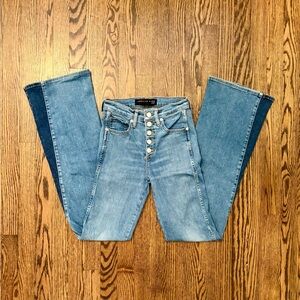 Veronica Beard Flare Wide Leg Jeans